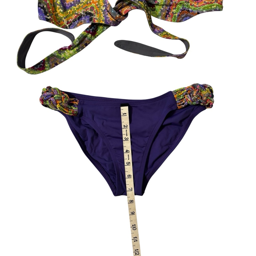 L*Space Colorful Purple Geo Pattern Bikini Set - Picture 5 of 13